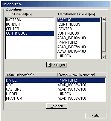 LinienartenMapping